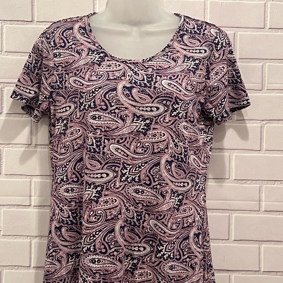 LANDS END short sleeve printed relaxed fit dress/size S - Picture 4 of 6